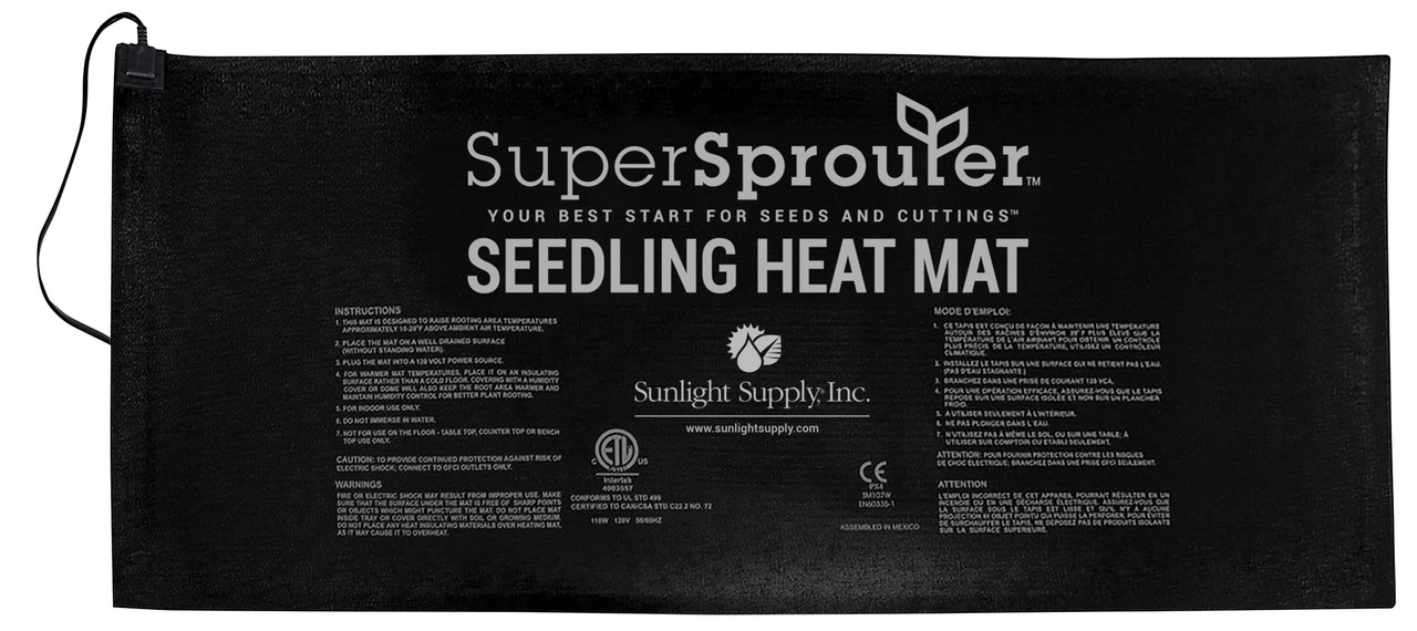 Seedling 4 tray Heat Mat XXL 21" x 48" 