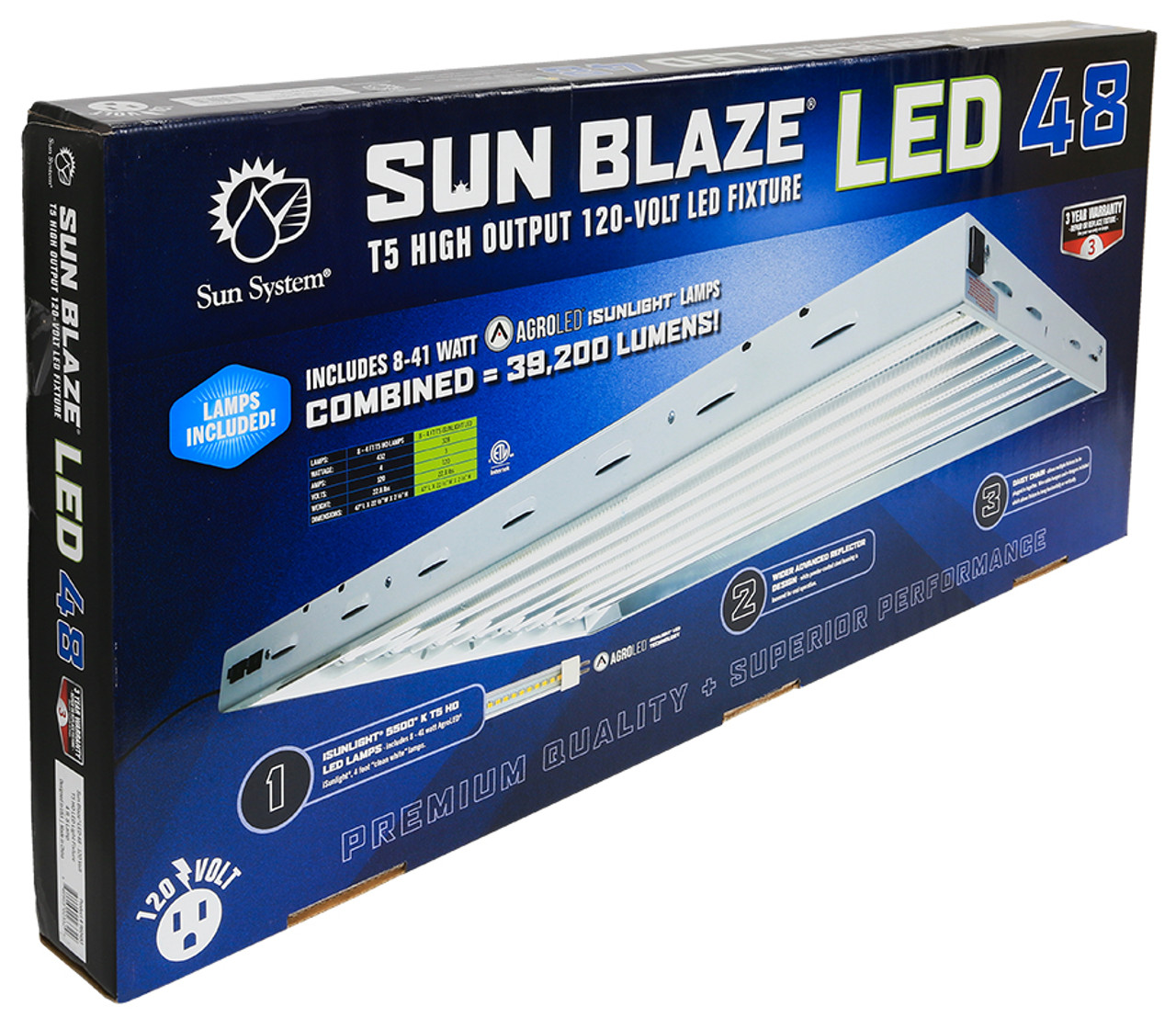 t5 sun blaze 4ft grow lights