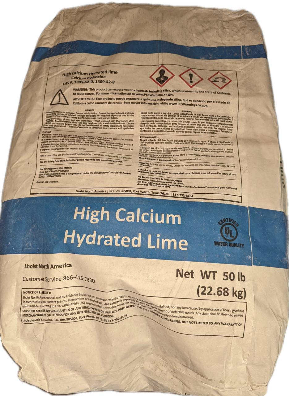 Hydrated Lime 50lb - Pickup in store only*
