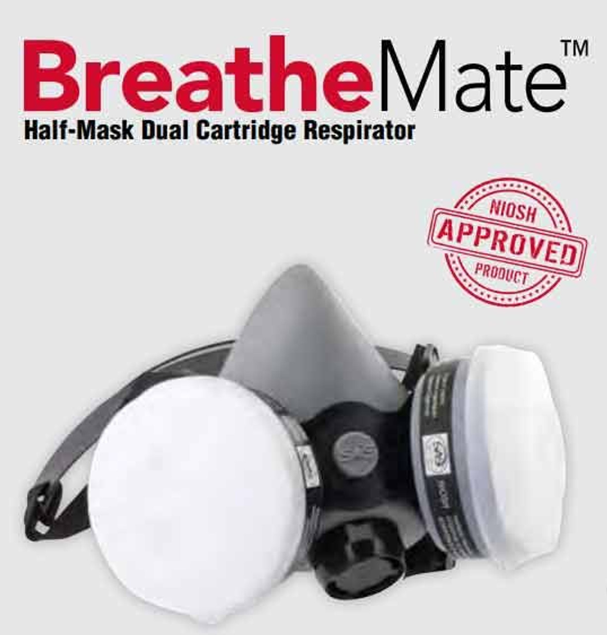 LARGE Multii Use Mask N99 / R95 HALF MASK breathemate 