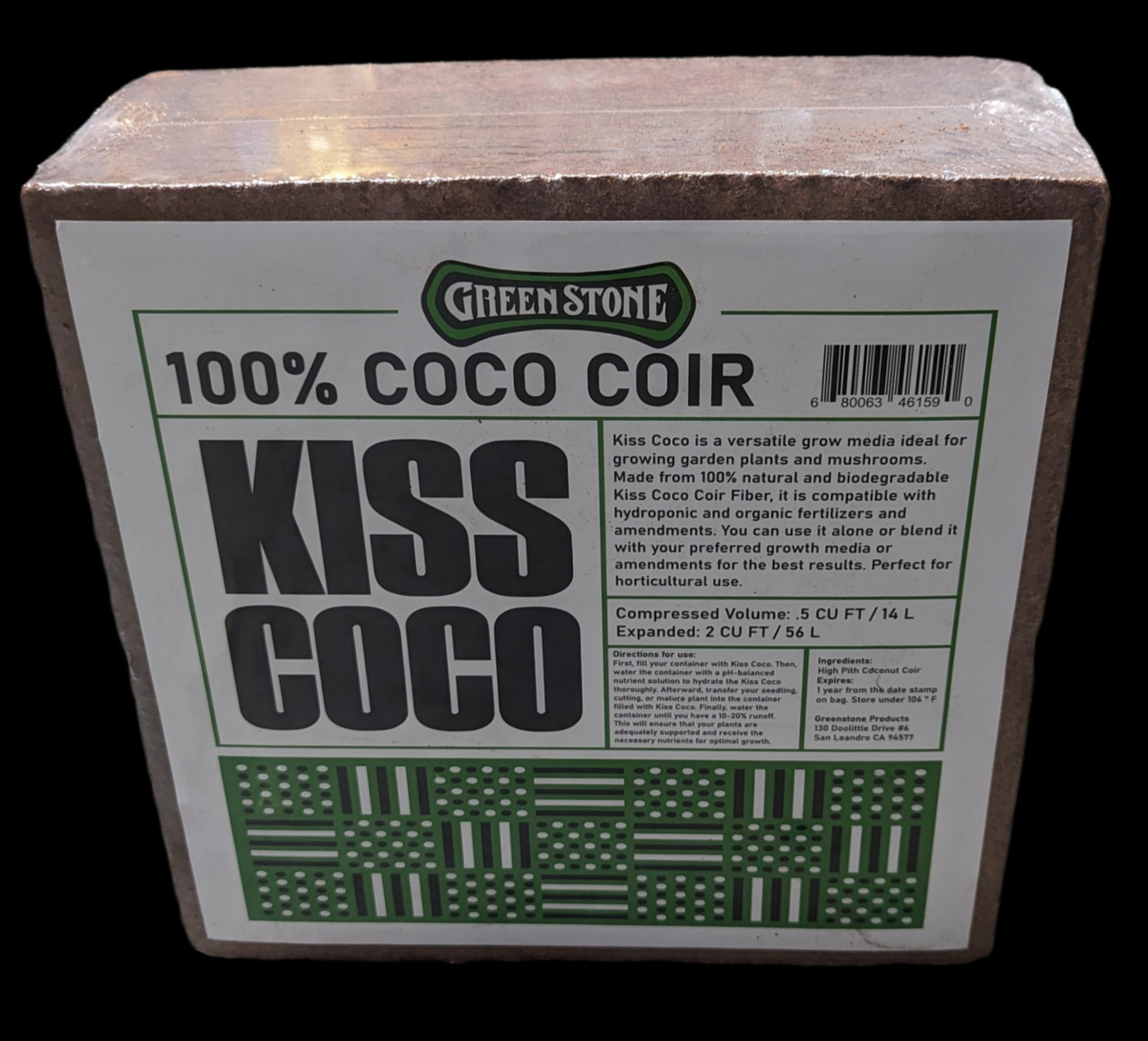 GS Kiss 100% Coir BRICK 5kg