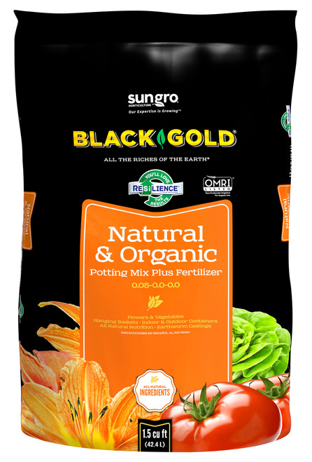 Black Gold Natural Potting Soil 1.5 cf *Store Pick Up Only