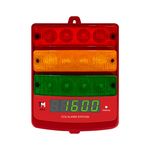 CO2 Alarm Station plus LED Display indicator w/ Cable Set