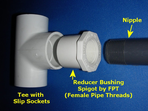 PVC Threaded Reducer Insert Bushing (FPT x Insert Spigot ) SCH 40