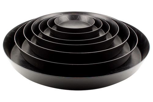 Gro Pro Heavy-Duty Black Saucers  NO FREE SHIPPING *pick up in store only