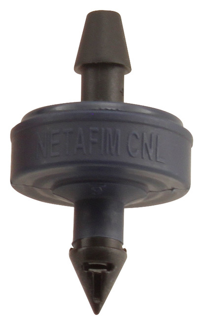  Netafim Woodpecker JR Self Piercing 0.5 GPH NON-CNL 1.74psi Internal Check valve 4mm Barb Emitter Blue (25/bag)