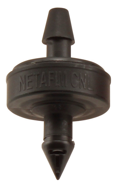 Netafim Woodpecker JR Self Piercing 1.0 GPH NON-CNL 1.74psi Internal Check valve 4mm Barb Emitter Black (25/bag)