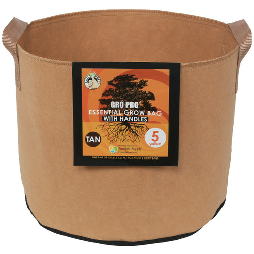 Gro Pro Essential Round Fabric Pot w/ Handles