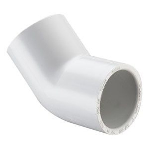 PVC 45 degree Elbow SCH40 (SLIP x SLIP)