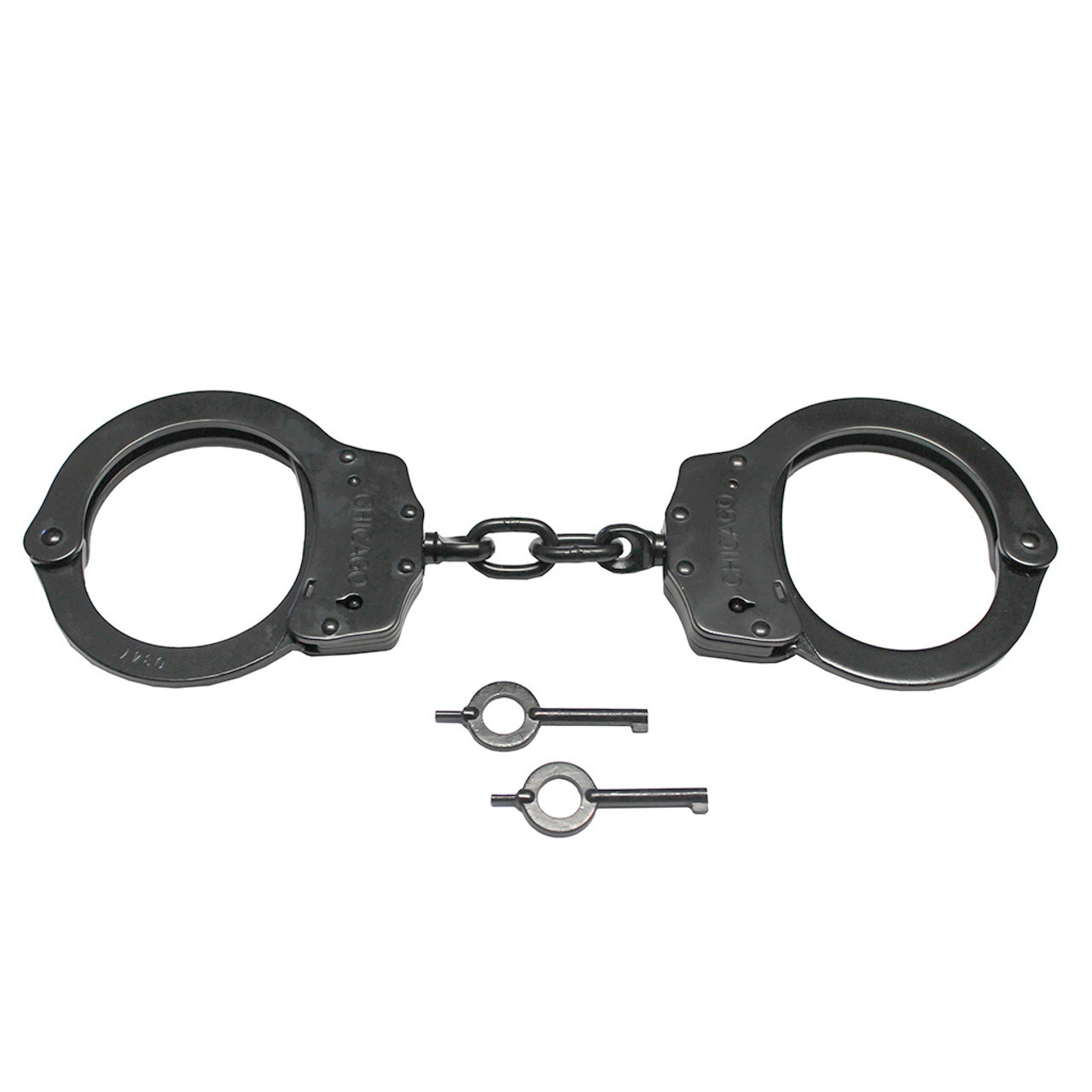 cuffs by linz ハーフムーンショルダー手錠スワロ黒＋チャーム