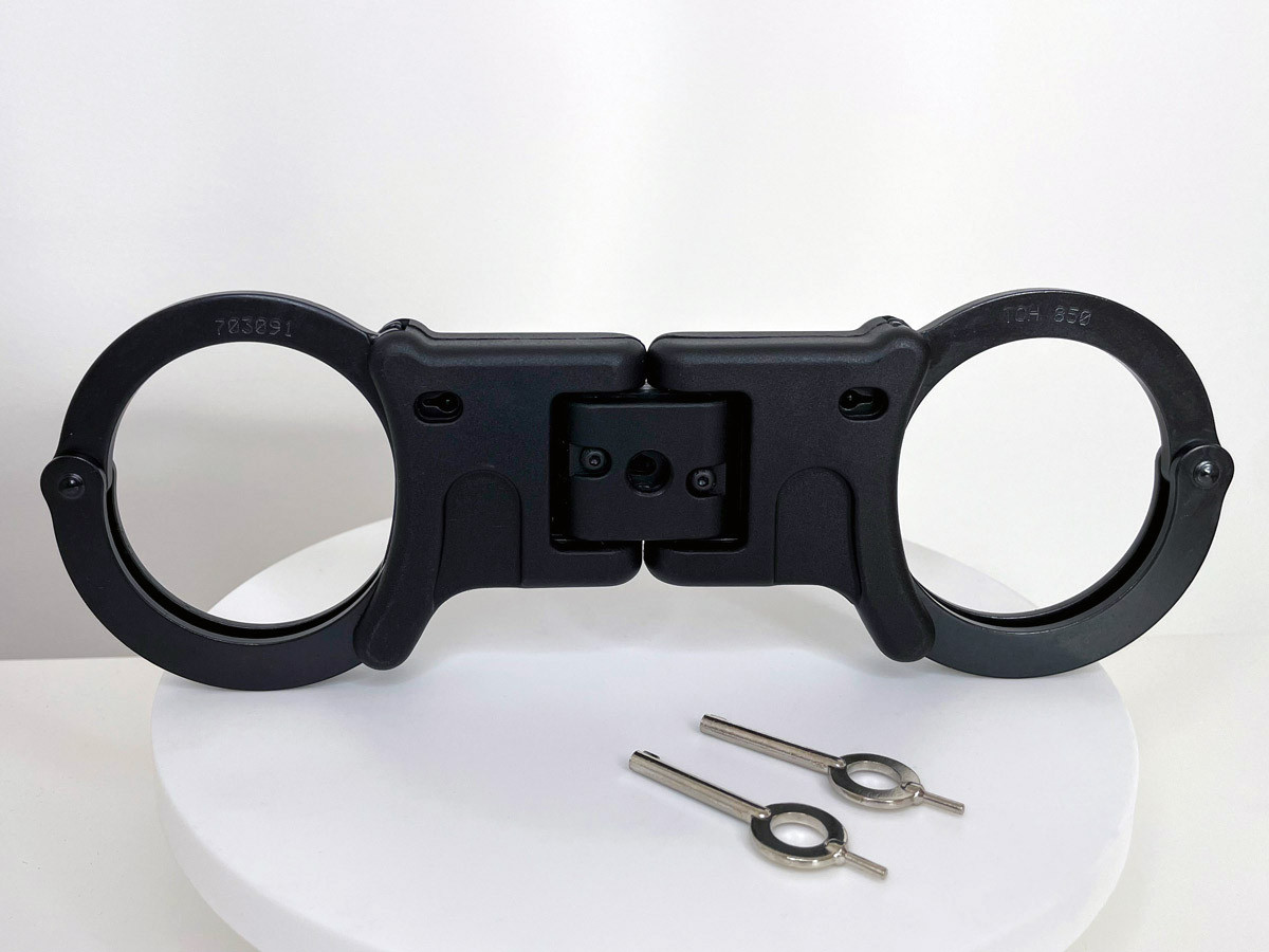 TCH Model 850B Premier Folding Rigid Black Handcuffs