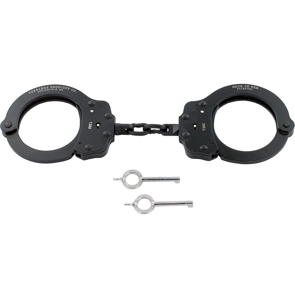Peerless Model 730C Superlite Aluminum Black Handcuffs