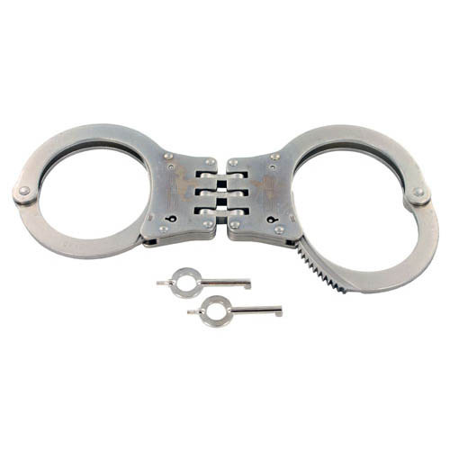 CTS Thompson Model 1058 Tri-Max Hinged Nickel Handcuffs