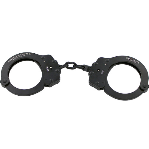 Peerless Model 802C Hinged Black Handcuffs