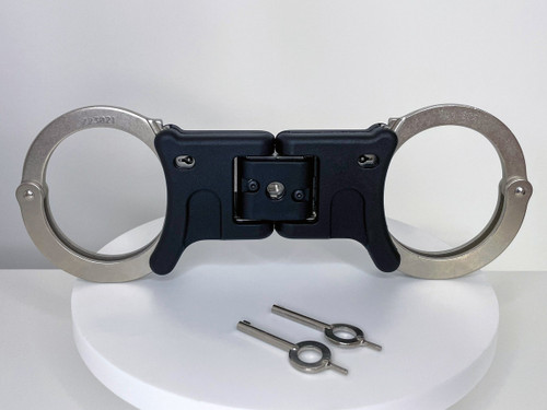 TCH Model 850 Premier Folding Rigid Nickel Handcuffs