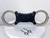 TCH Model 842 Dual Key Hole Rigid Nickel Handcuffs