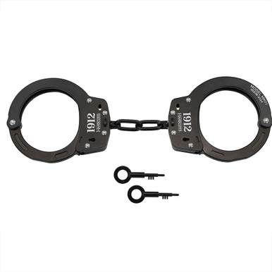 New Black Steel Handcuffs For Security, Military & SIA Use