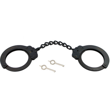 Peerless Model 702C-6X Oversized Black Handcuffs with 6