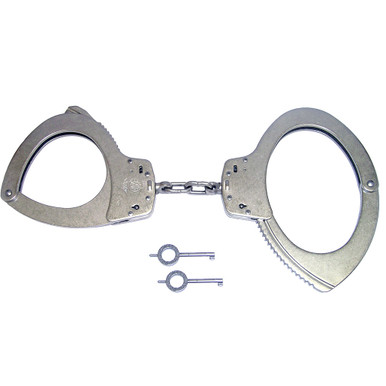 Smith & Wesson Model 110 Oversized Satin Nickel Handcuffs