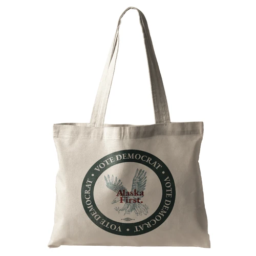 Alaska First - Seal (Natural Canvas Tote)
