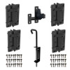 Simple fit Kwik-Fit Double Gate Standard Hinge Kit, with screws.