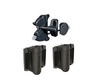 Heavy Duty Deluxe Lockable Latch and Hinge Kit - Black