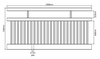Semi-Privacy PVC Picket Fence Panel - 2388mm W x 1200mm H - Info
