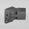 Horizontal Adjustment up to 45 degrees pool safe fence bracket - Woodland Grey