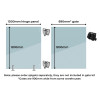 Standard Gate Kit - 1000mm wide gate hinge/support panel + 900mm* wide gate