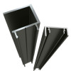 Slat-Channel - Aluminium Concealed Screw Fix U channel - inclusive of a clip-on Cover to hide fixing screws and measures 5800mm long. 