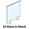 Toughened Balustrade Glass - 23 Sizes in Stock - Choose your size - 500mm to 1400mm wide x 1000mm High