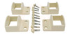 Original Primrose Fence Panel Fittings Set - 4 brackets with screw- still used if square style are not available.
