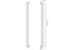 Pair of Custom Width Aluminium Gate Converters - 1200mm high - Turn a fence panel into a gate of any width!- Premium Pearl White Pair of Custom Width Aluminium Gate Converters - 1200mm high - Turn a fence panel into a gate of any width!- Premium Pearl White