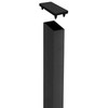 50x25mm POST for BARRIER (BARR) Batten Fence System - 1800mm long - SATIN BLACK