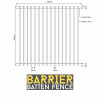 BARR Vertical Batten Pool Safe Fence Panel 1800mm high x 1969mm wide