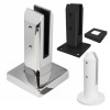 Round or Square Glass Pool Spigots in Matt White, Black, Polished or Satin Stainless Steel