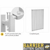 Step 3 How to install 1.2m High BARR Gate Converters/Gate Styles to Transform a BARR Batten Fence Panel into a Custom-Width Gate - Black