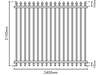 2100mm High Black steel crimped spear top security fence panel specifications - Fence Guru