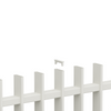 Aluminium Designer Slat-Fence Pool Fence Panels feature powder coated alloy caps in the vertical slat blades.