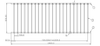 900mm high Black Aluminium Garden Fence Panel Detail