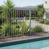 Silver Flat Top Pool Fencing