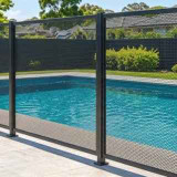 Pool Safe Perf  - Black or Monument 1.2 or 1.9m H