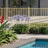 Primrose Cream Flat Top Pool Fencing