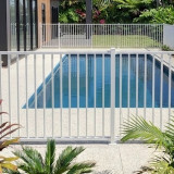 Premium Pearl White Aluminium Pool Fencing