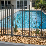 Woodland Grey Flat Top Pool Fencing