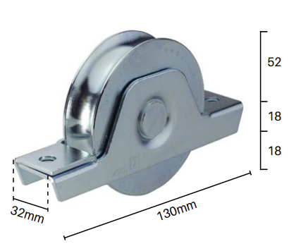 Heavy Duty Gate Wheel (Sliding Gate Wheels) Pair of 2