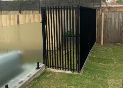 Vertical Fencing SlatFence Pool Safe Fence Panel by FenceGuru
