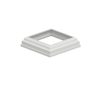 Domical Cover for 127 x 127mm PVC Posts with Base Plate System Domical Cover for 127 x 127mm PVC Posts with Base Plate System