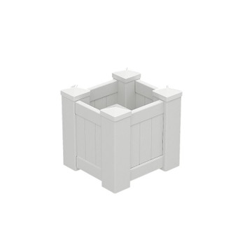 Square White PVC Planter Box - 505mm long x 505mm wide - 500mm high. - Fence Guru | Fencing Suppliers Australia-wide – Since 2014