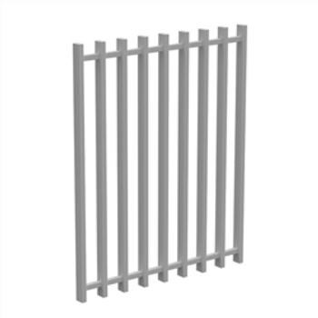 BARRIER - Batten Pool Safe GATE (BARR 50x25) - 975mm Wide x 1200mm High - PEARL WHITE